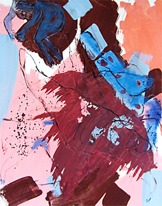 malerei von mesaoo wrede, "tortensprung"